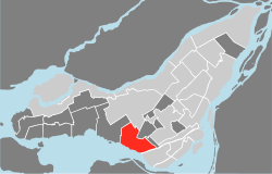 Carte localisation Montréal - Lachine